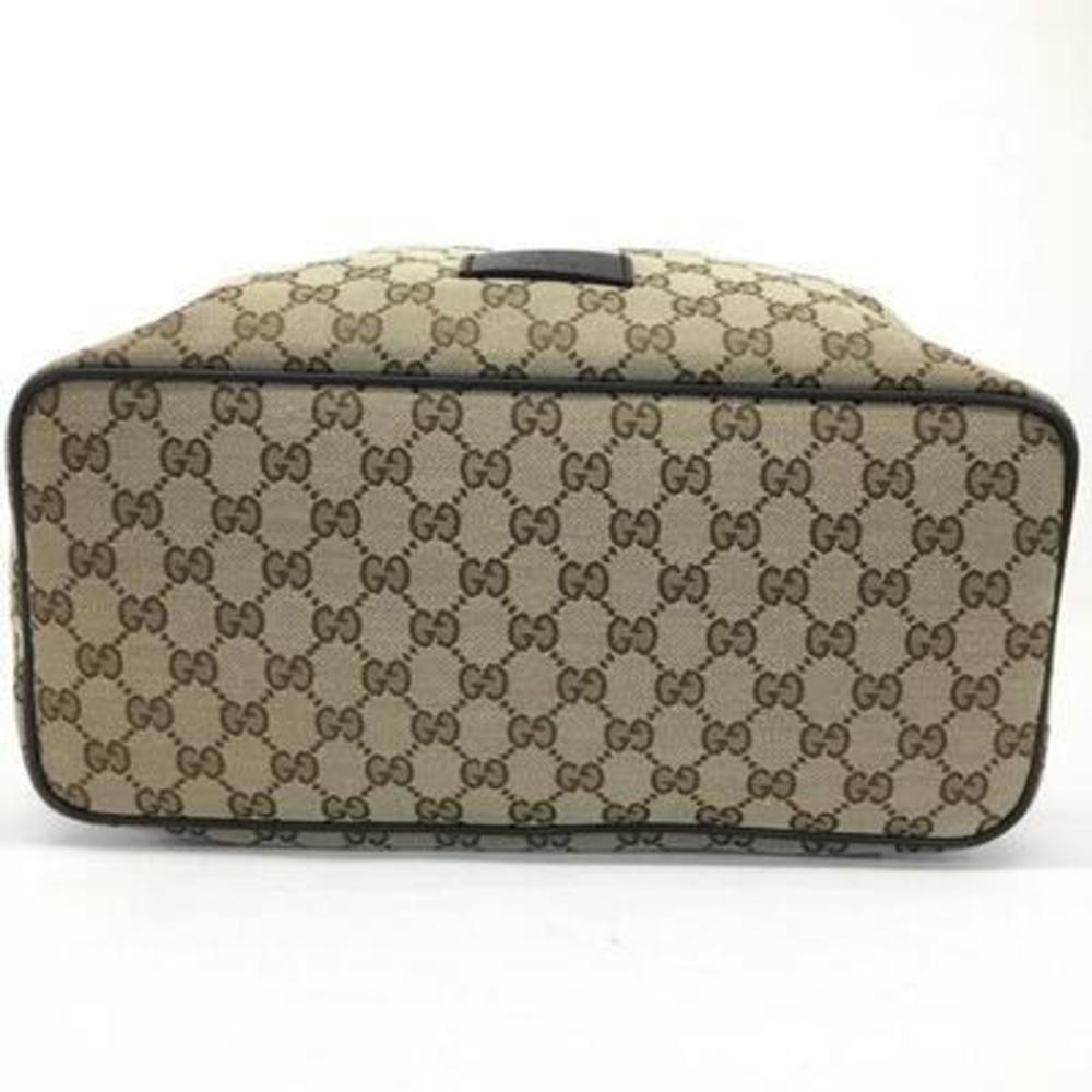 Gucci Backpack Leather Drawstring Brown Beige - image 7